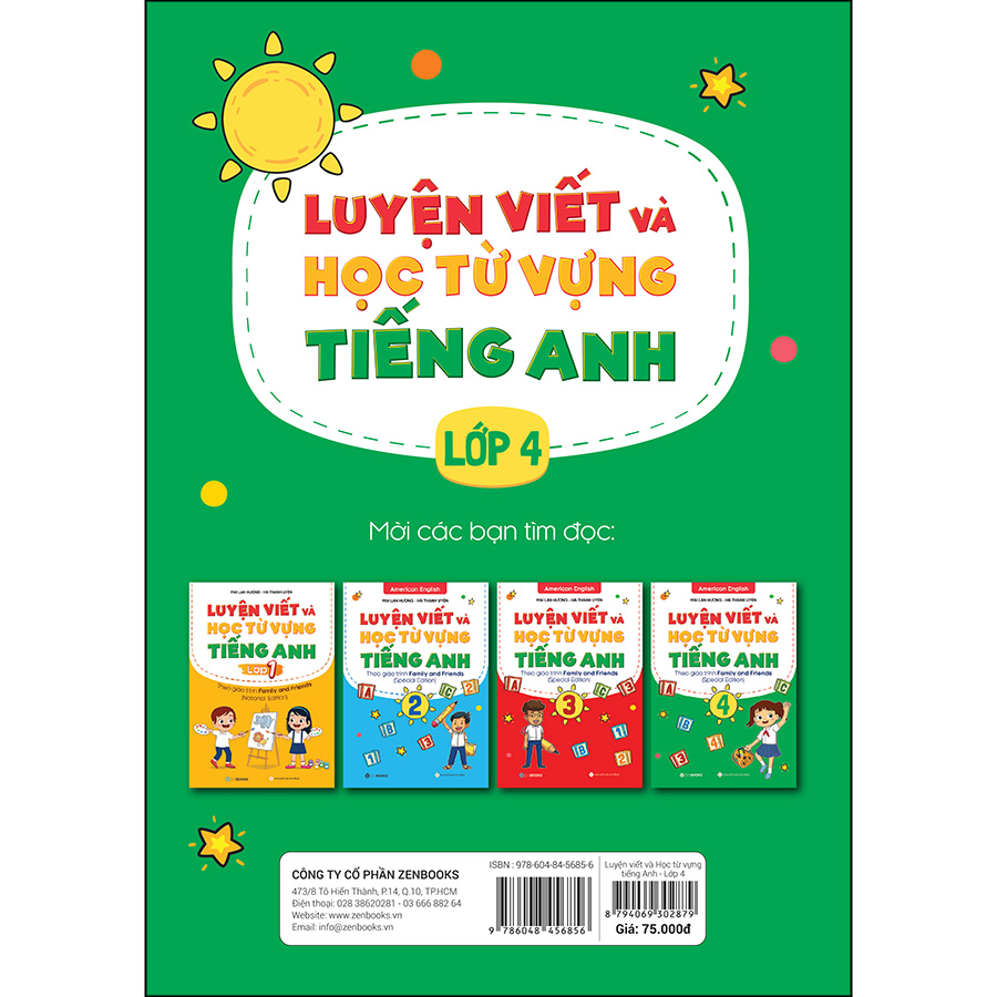 Luyện Viết Và Học Từ Vựng Tiếng Anh Lớp 4