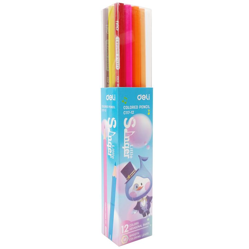 Bộ 12 Bút Chì Màu Little Singer - Deli EC117-12