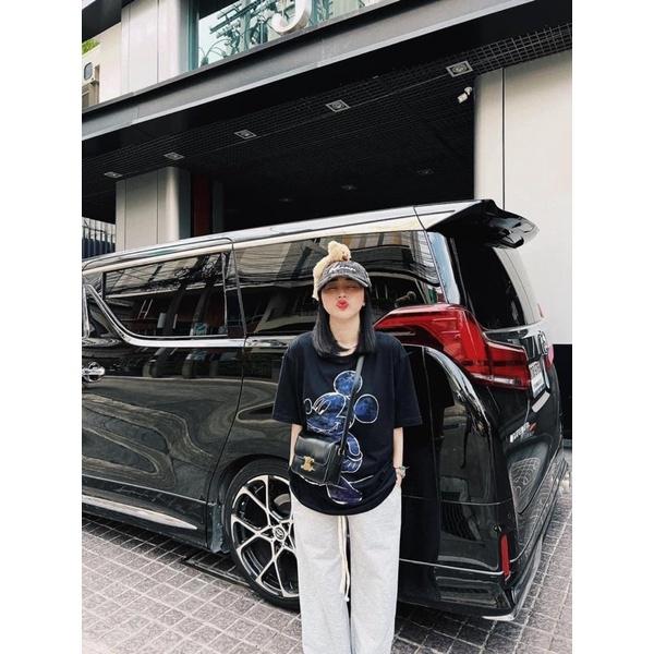 Áo phông nữ cao cấp cotton khô free size in hình mickey dành cho nam và nữ HEFS007