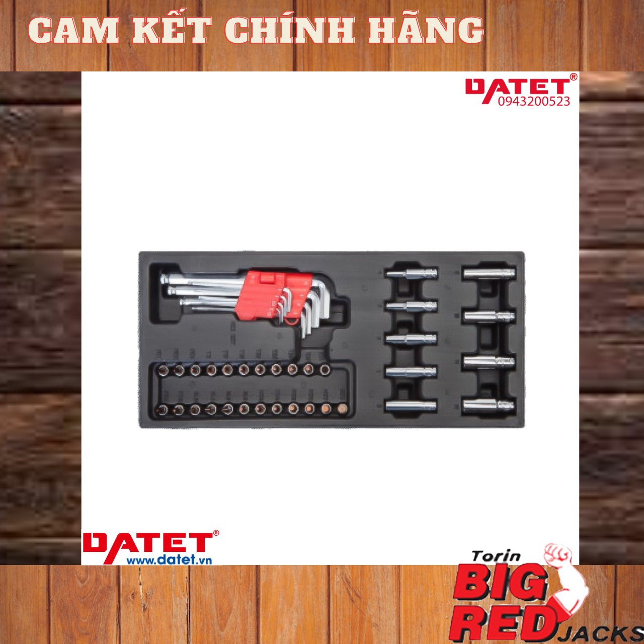 Bộ lục giác và bộ đầu bông 1/4 gồm 41 chi tiết Torin TRHN1101