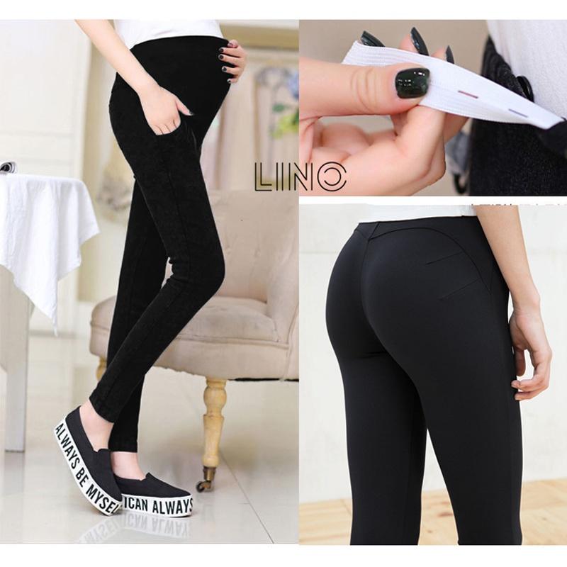 Quần legging bầu cạp cao