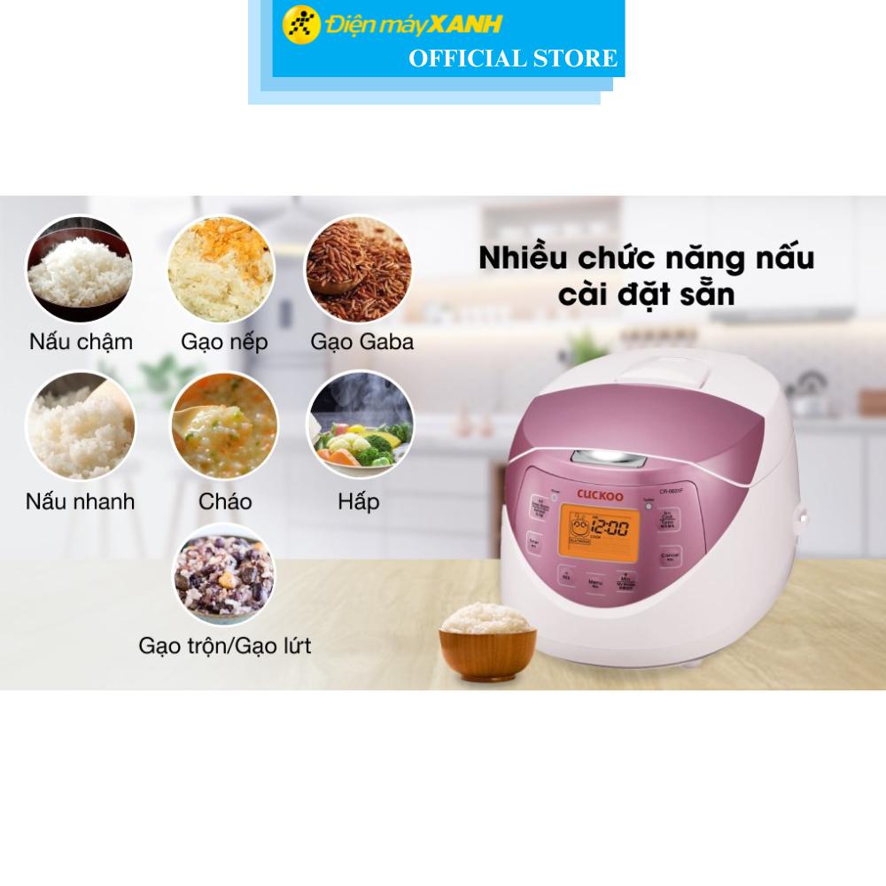 Nồi cơm điện tử Cuckoo 1 lít CR- 0631F - Hàng Chính Hãng