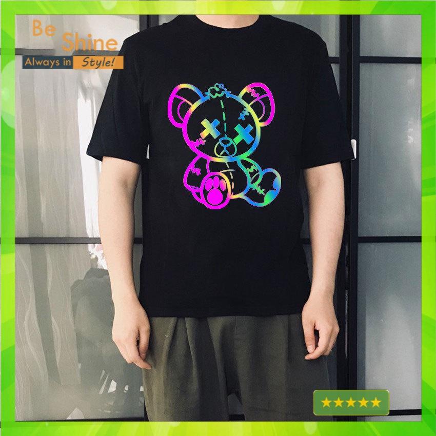 Áo Thun Unisex Form Rộng TEDDY XX , Áo Phông Cotton Cổ Tròn Tay Ngắn Thời Trang Phong Cách Hàng Quốc