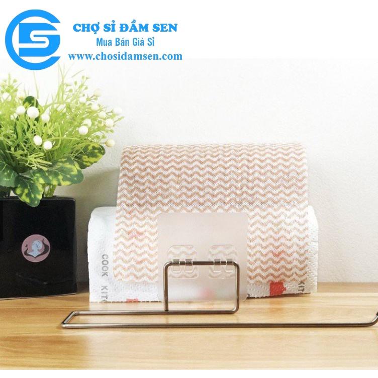 Thanh Móc Inox treo Cuộn giấy, Khăn lau bếp, Giấy vệ sinh dán tường chắc chắn. Thanh treo đồ dùng đa năng G285-ThanhMoc