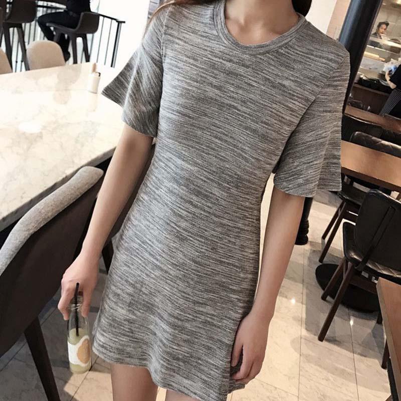Đầm Body tay ngắn cổ tròn thiết kế thanh lịch cho phái nữ