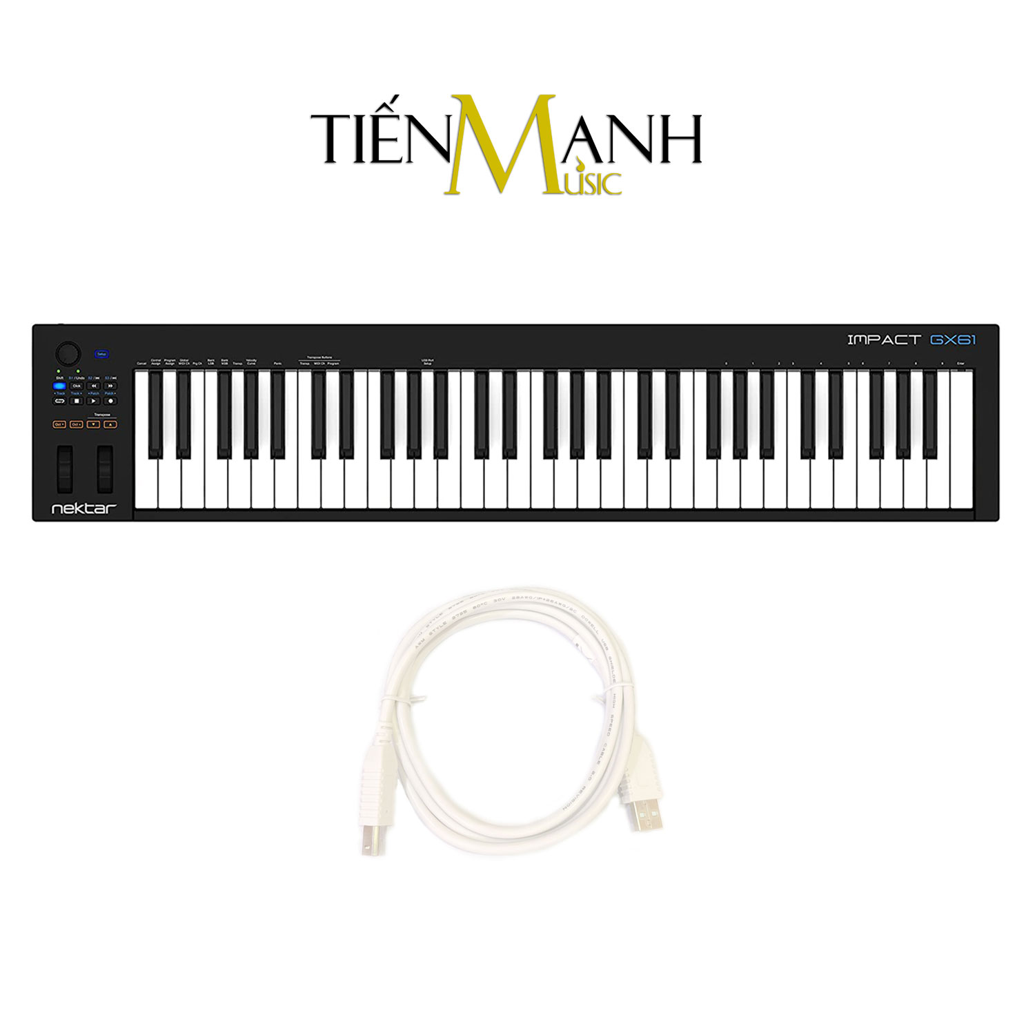 Nektar GX61 Midi Keyboard Controller 61 Phím Cảm ứng lực Bàn phím sáng tác - Sản xuất âm nhạc Producer Hàng Chính Hãng - Kèm Móng Gẩy DreamMaker