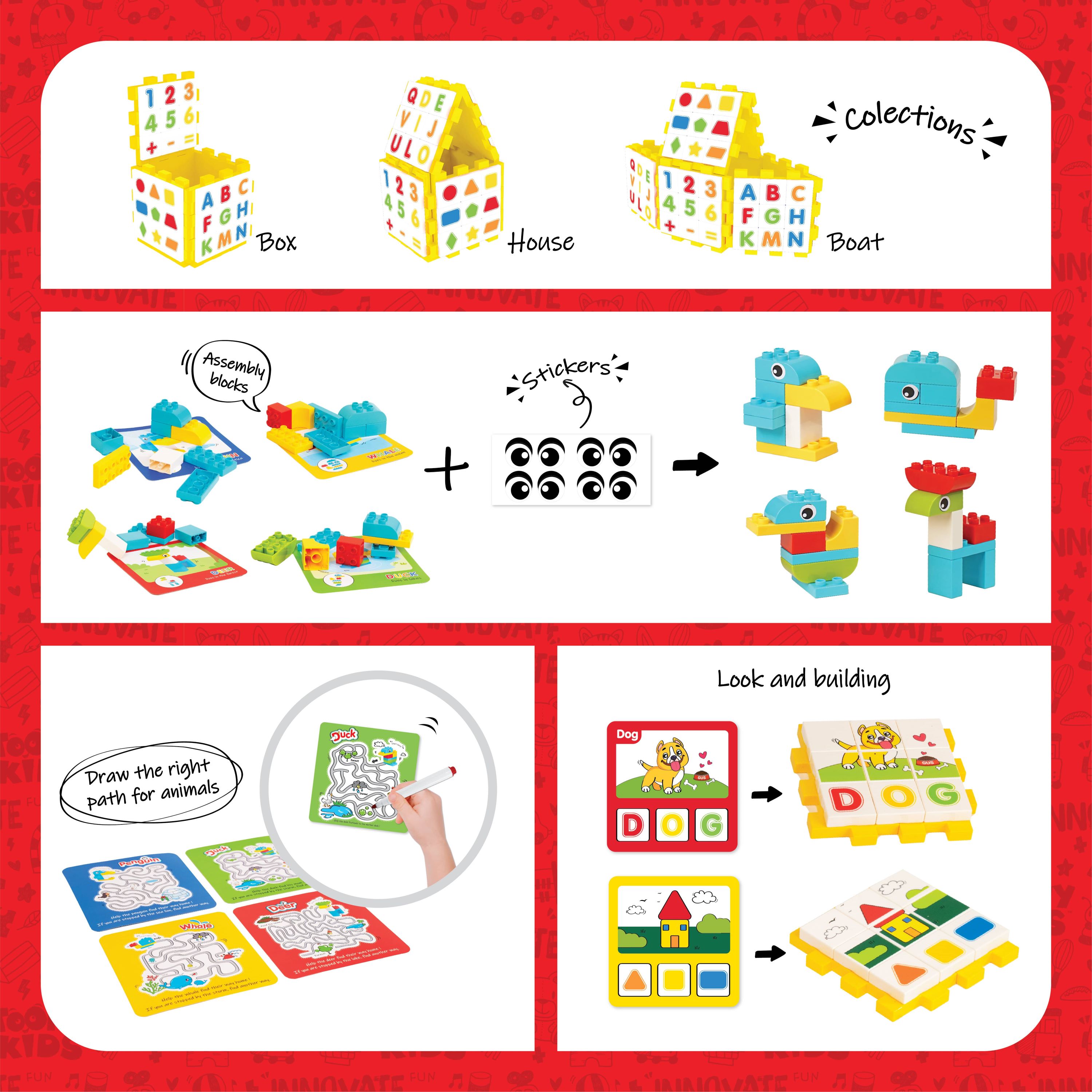 Đồ Chơi Bộ Lắp Ráp Chữ Số Logic TOONYKIDS - Đồ Chơi Thông Minh Cho Bé - Logical Builder TN00122