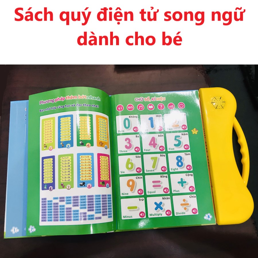 Sách nhạc - sách điện tử song ngữ Anh Việt cho bé