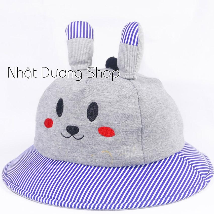 Mũ rộng vành trẻ em hình con mèo dễ thương -Chất liệu vải nhung cao cấp rất đẹp cho bé