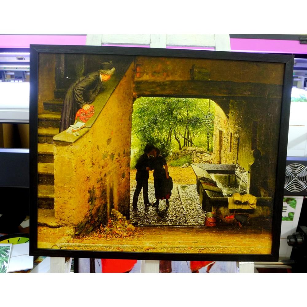 Bộ tranh hoa lá cỏ cây decor phòng 3 bức 40x60cm chất liệu canvas siêu bền