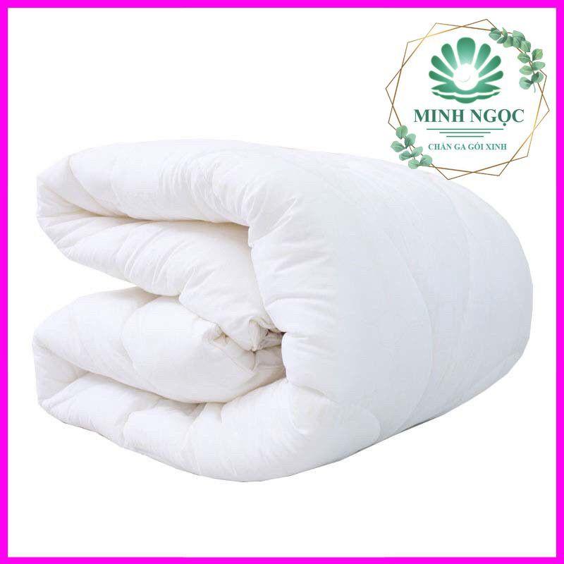 Chăn Phao Siêu Nhẹ Ruột Chăn Lồng Vỏ Chăn Mùa Đông Siêu Ấm Mầu Trắng Bông Gòn Cao Cấp