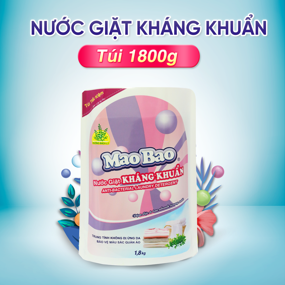 Nước Giặt Kháng Khuẩn Mao Bao 1800g