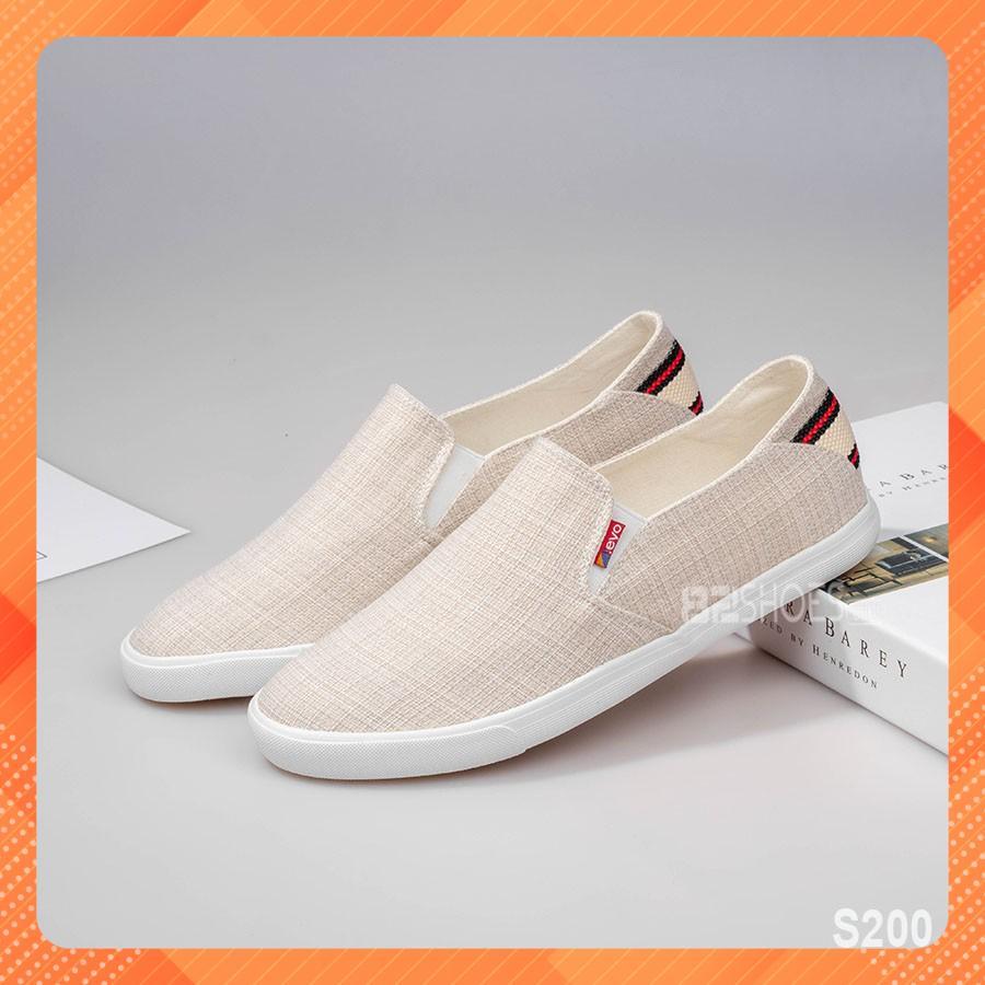 Giày lười nam - Slip on nam vải - Mã S200