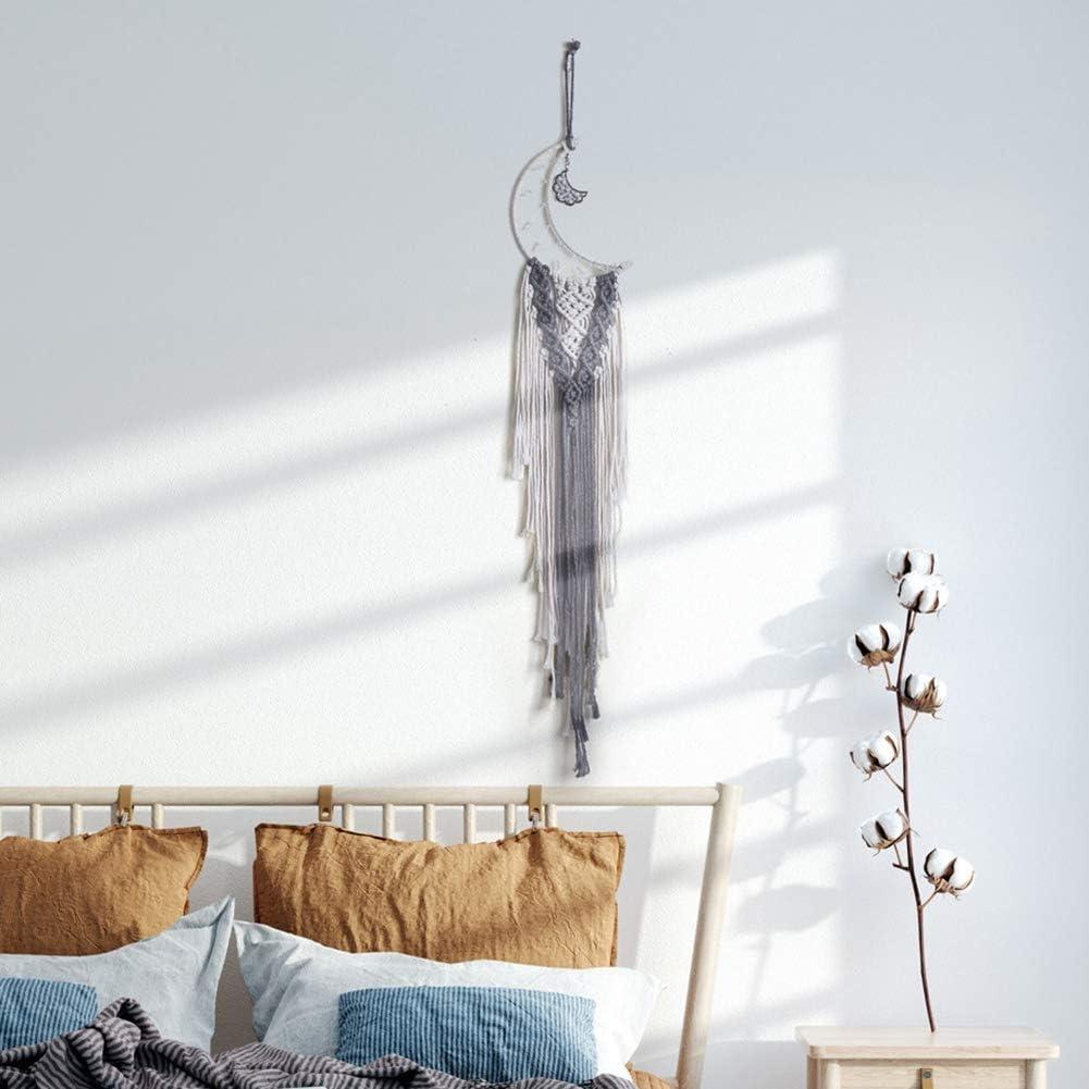 Tấm thảm tường trong - Trang trí tường Bohemian - Mặt trăng xám - Tay -đồ trang trí tường - Trang trí nhà, Phòng khách, Phòng ngủ