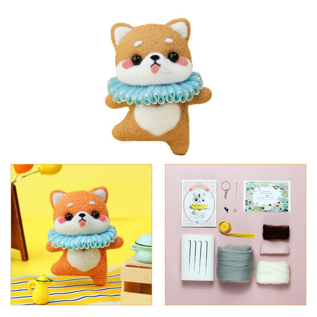 DIY  Felting Kit Felt Animals Wool Felt Tools and Foam Mat