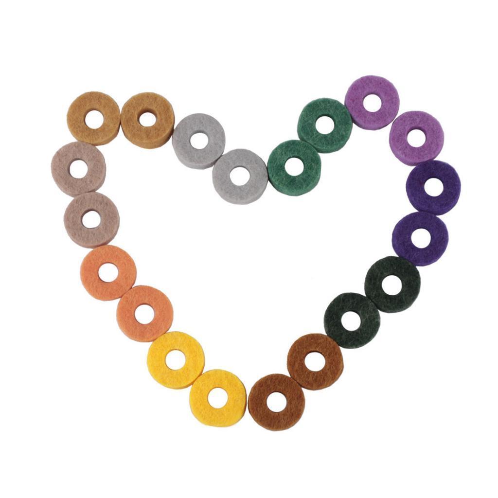 2X 20x Drum Set Cymbal Felts Washers Pads Percussion Instruments Replacement