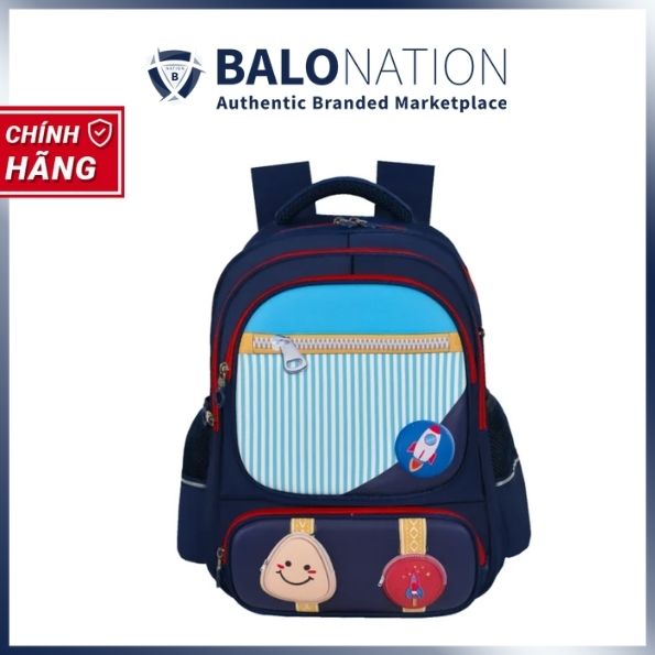 Balo chống gù HASUN HS 2541.2 cho bé trai bé gái học sinh tiểu học lớp 3 4 5 - Bảo vệ cột sống, chống thấm - Hàng Chính Hãng