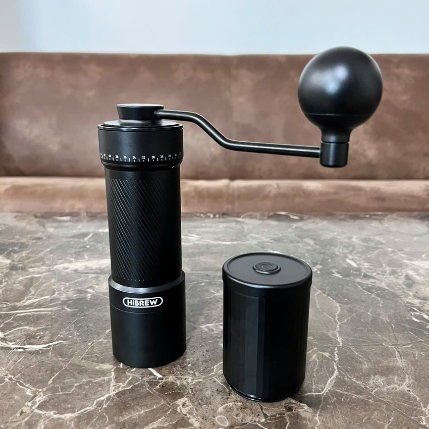 Máy xay hạt cà phê cầm tay kèm pin 60 cấp độ xay 2 trong 1 thương hiệu Mỹ HiBREW G4C - Dung lượng pin 980mAh - Hàng chính hãng