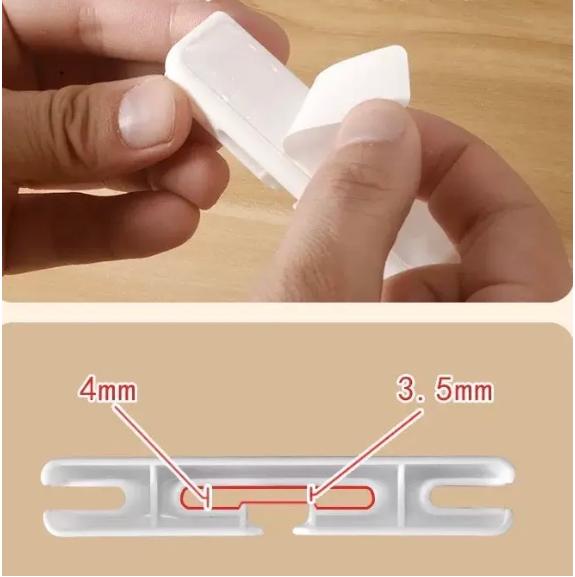 Bộ 3 giá đỡ cố định cáp sạc điện thoại tai nghe gắn tường, kệ sạc điện thoại tiện lợi gọn gàng GD709-3SacDT