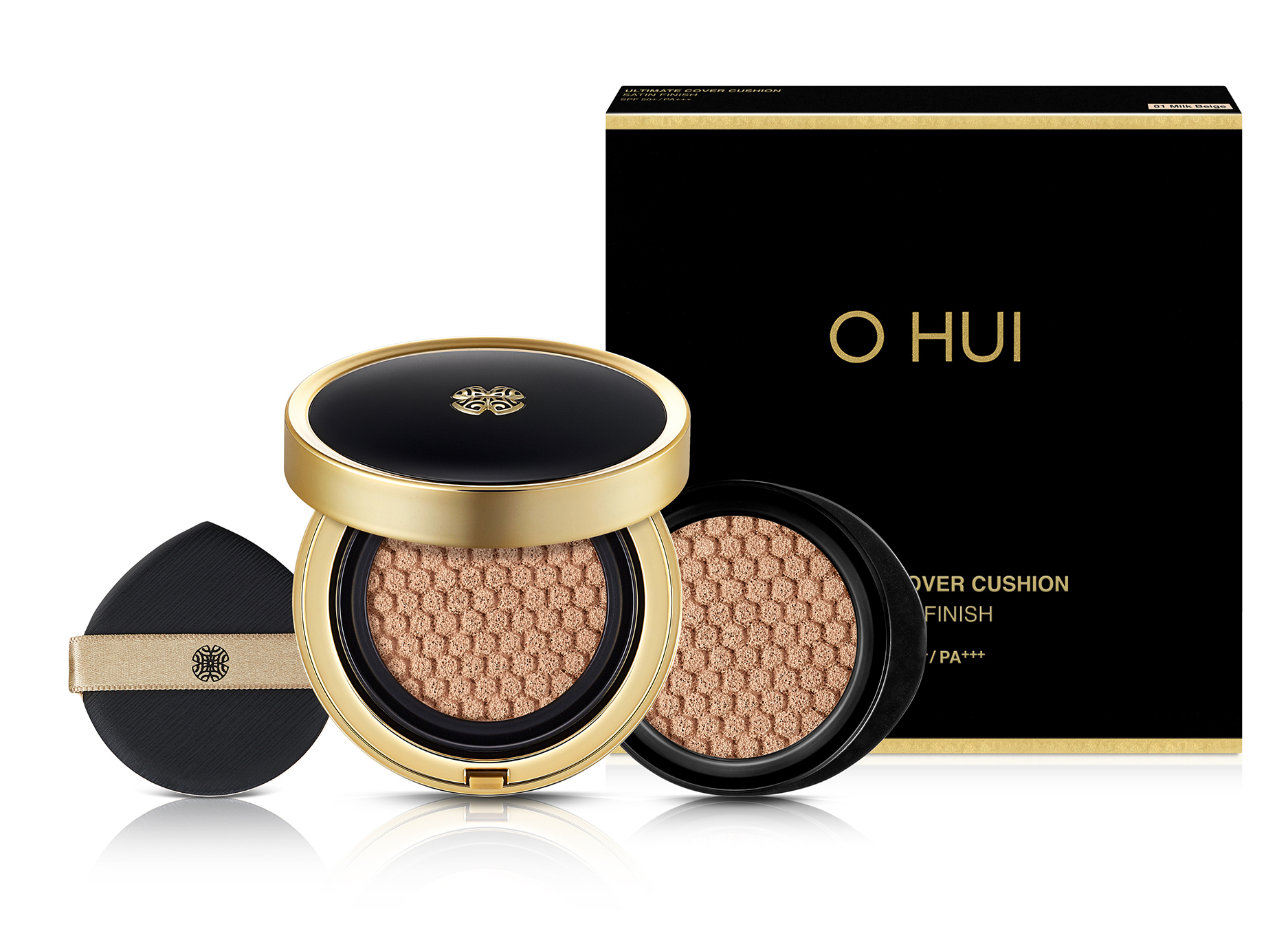 Phấn nước che khuyết điểm & êm ráo làn da ẩm mịn OHUI Ultimate Cover Cushion Satin SPF50+ PA+++ 15g*2