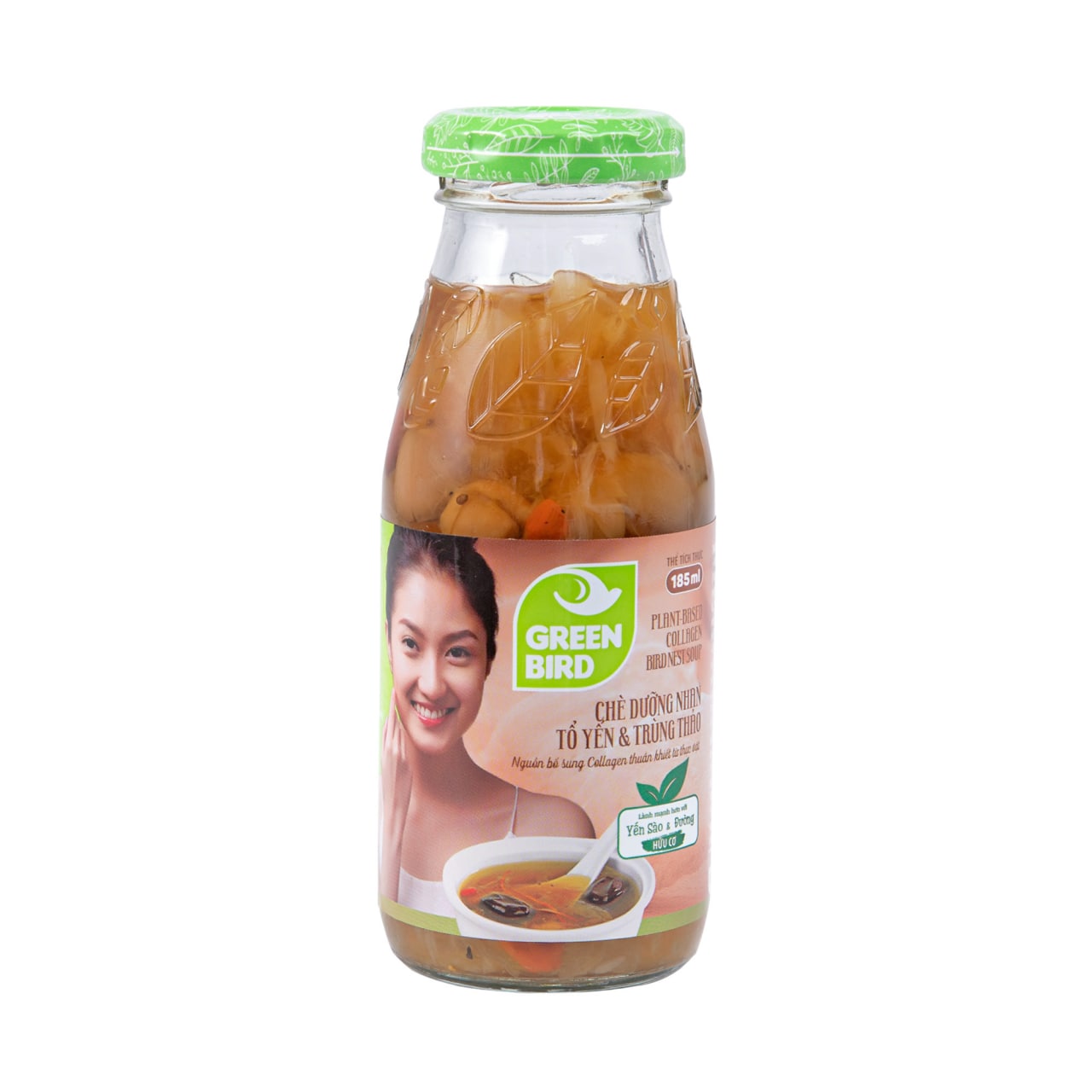 Chè Dưỡng Nhan Tổ Yến &amp; Trùng Thảo - Lốc 6 chai x 185ml