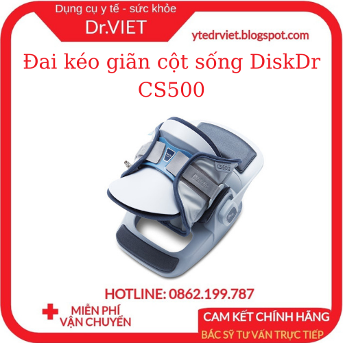 Đai kéo giãn cột sống cổ DiskDr. CS500 Hàn Quốc - Hỗ trợ cột sống, giúp giảm đau hiệu quả