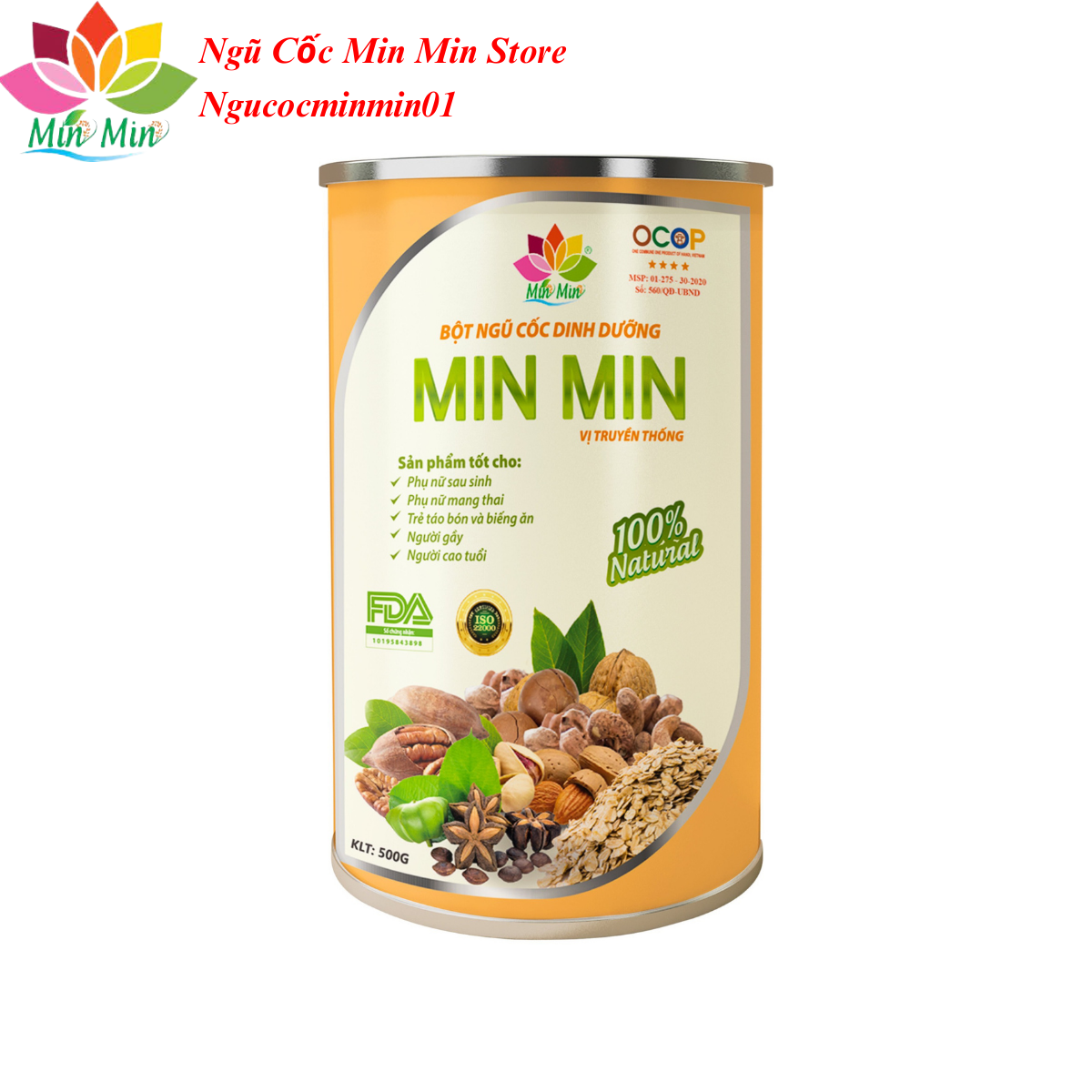 Ngũ Cốc Min Min 29 Hạt Vị Truyền Thống Combo 10 Hộp 5kg