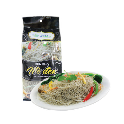 Bún Khô Mè Đen Happy Noodles 400g