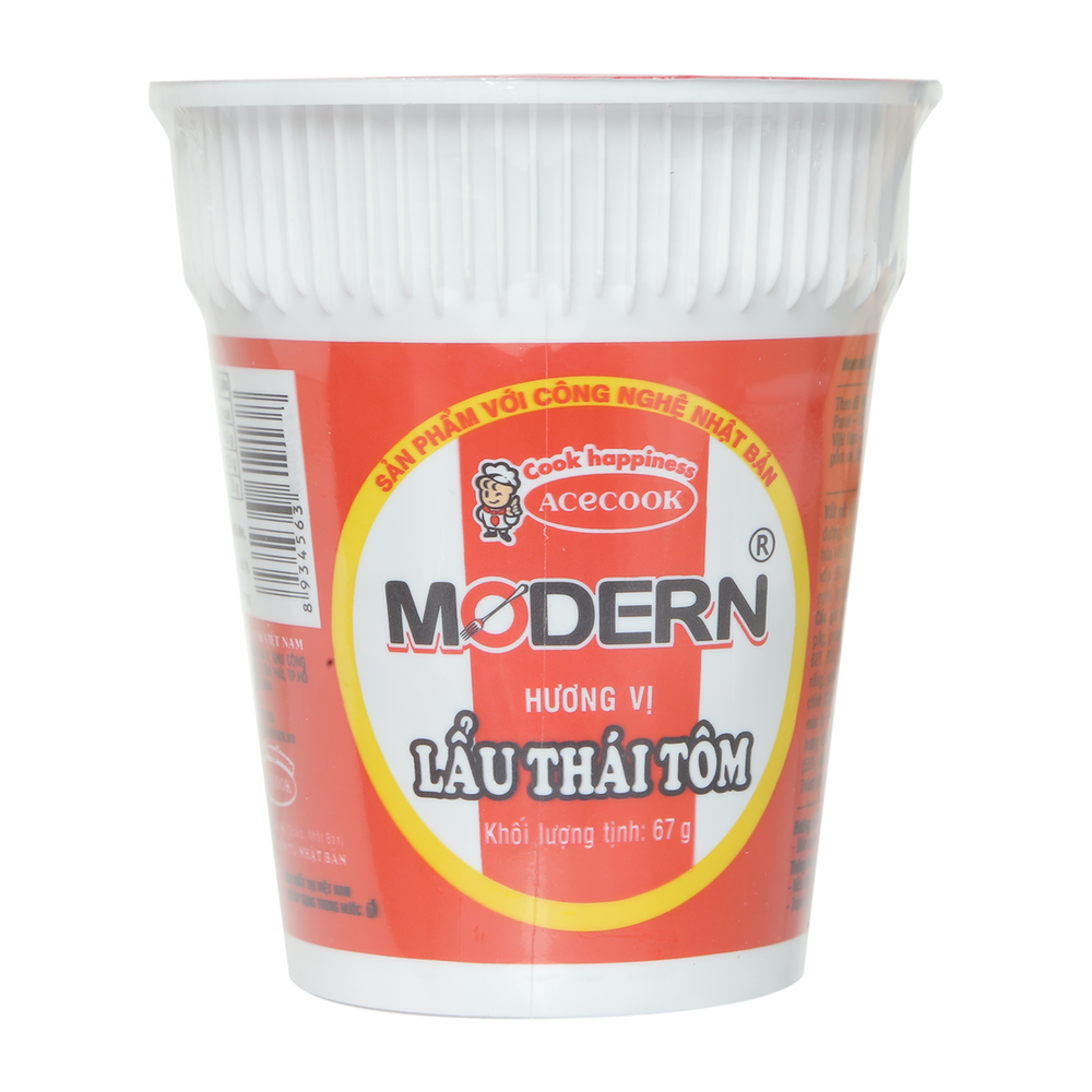 Mì Ly Modern Hương Vị Lẩu Thái Tôm 67G