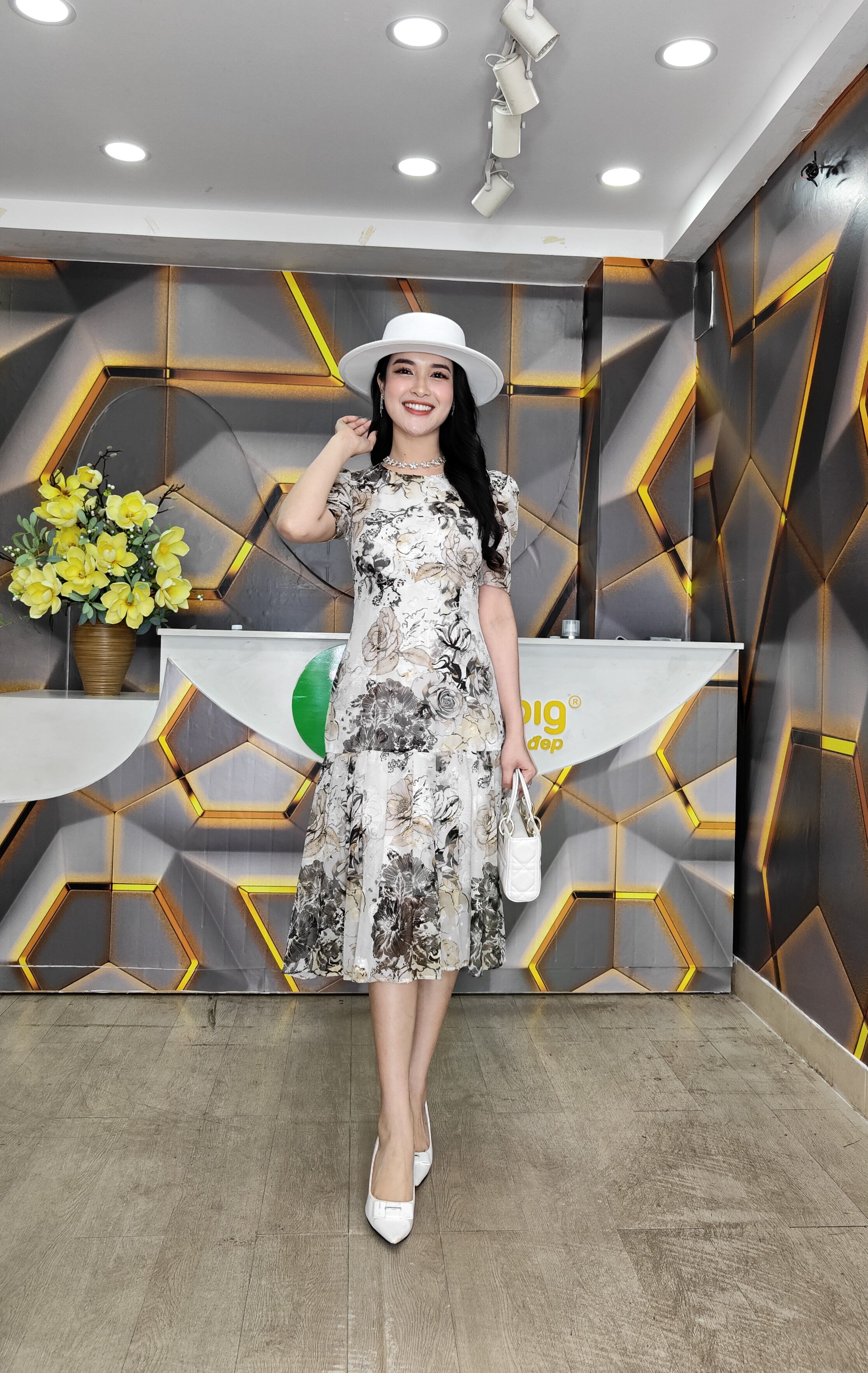 Đầm xòe - Y1555 - Thương hiệu Zonbig