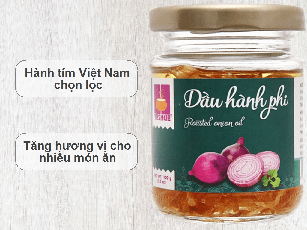 Dầu hành phi hũ Yeshue 100g