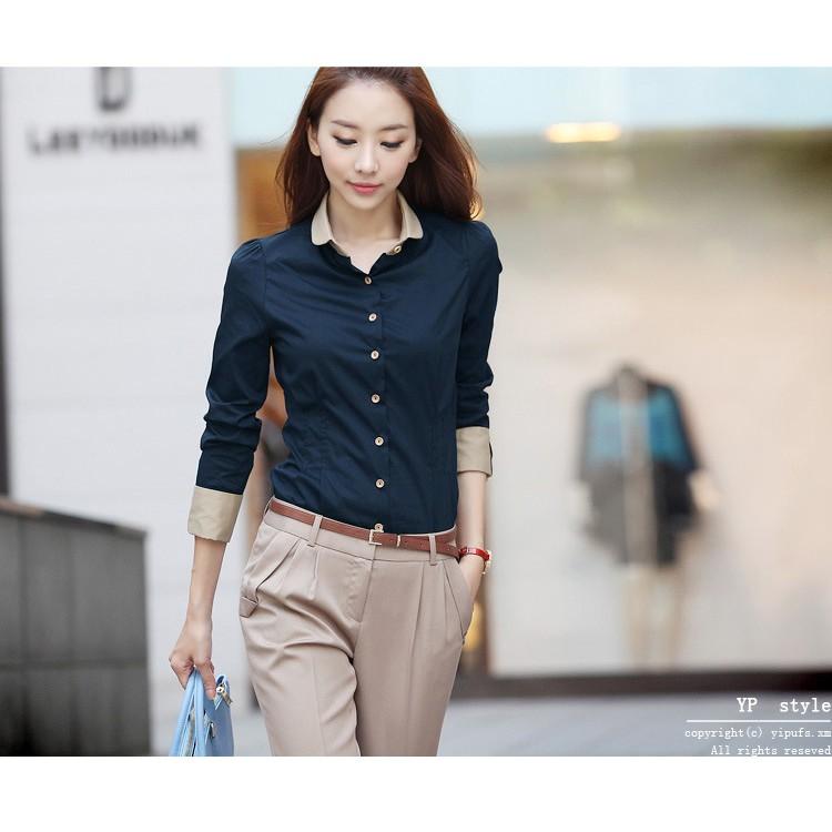 Hàng nhập sơ mi nữ công sở thanh lịch S03