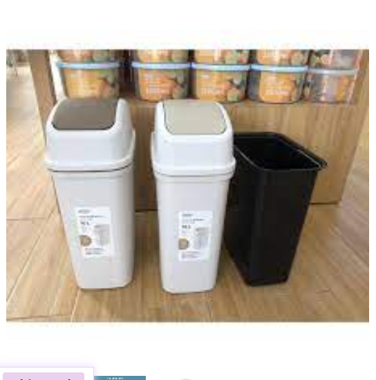 Thùng rác nắp lật Hiro loại 10l