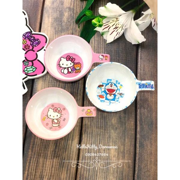 Chén quai cầm HelloKitty Doreamon