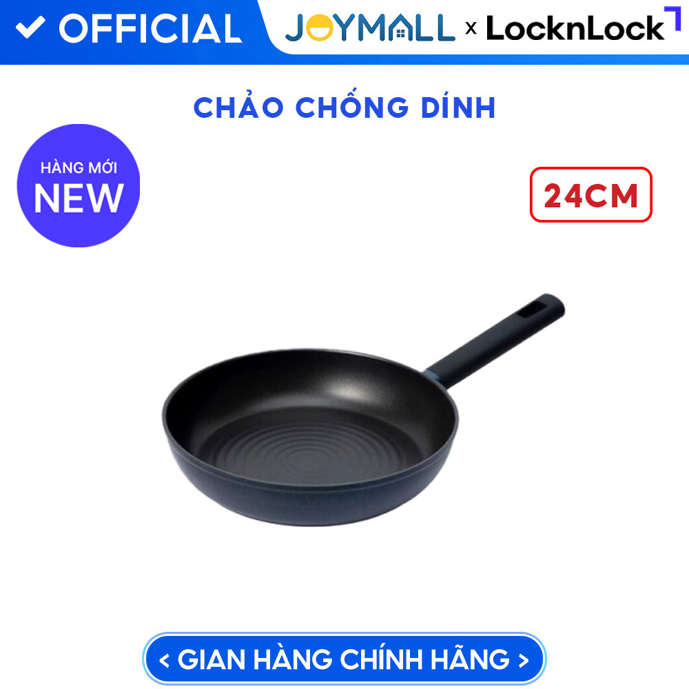 Chảo Chống Dính LocknLock Balance Cook 24, 26, 28cm, Hàng Chính Hãng, Dùng Mọi Loại Bếp - JoyMall