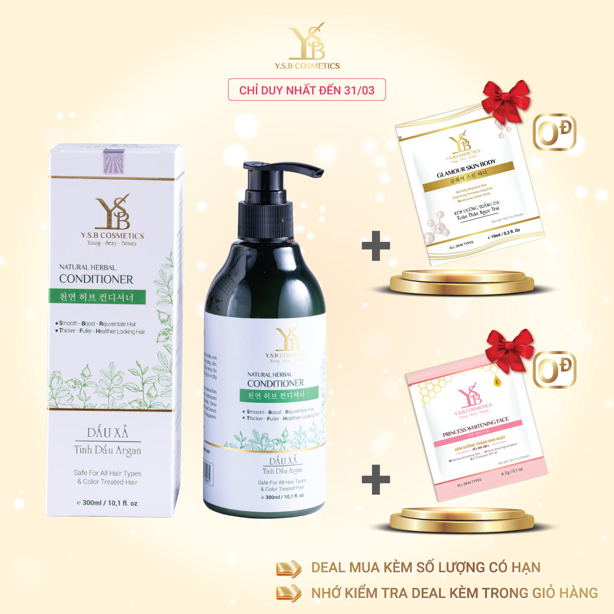 Dầu xả Tinh Dầu Argan NATURAL HERBAL CONDITIONER