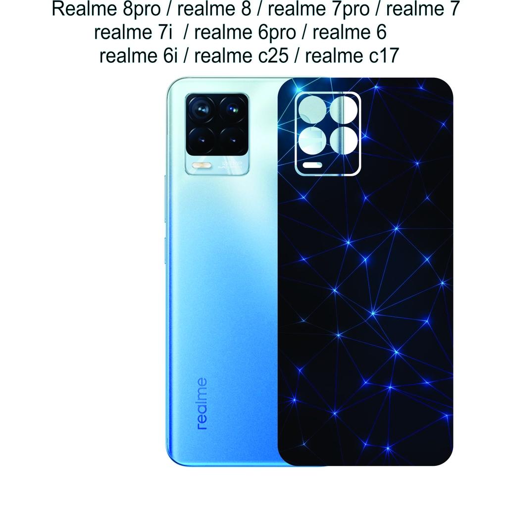 Miếng Dán Skin mặt lưng dành cho Realme 8pro / realme 8 / realme 7pro / realme 7 / realme 7i / realme 6pro / realme 6............