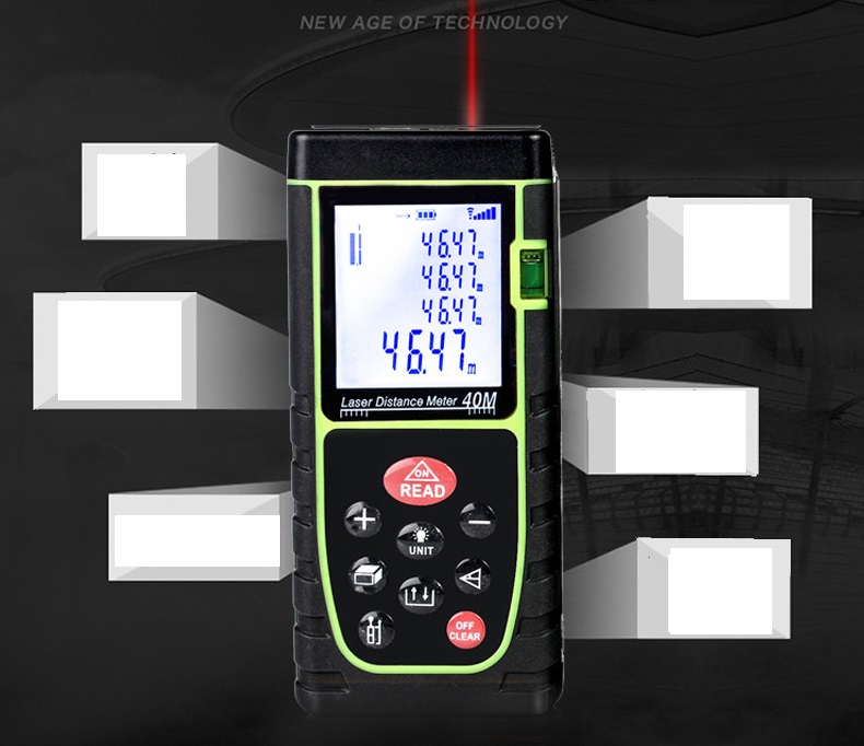 Máy Đo Khoảng Cách Laser Cầm Tay 40M OQ-40/40S Có Màn Hình LCD