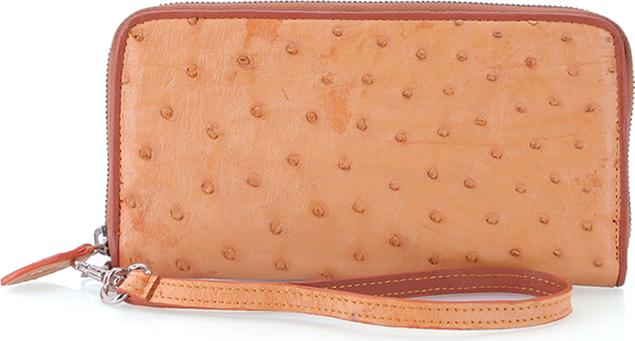 Ví Nữ Da Đà Điểu 1 Khóa Vip Huy Hoàng HT3431 (19 x 10,5 cm) - Vàng Bò
