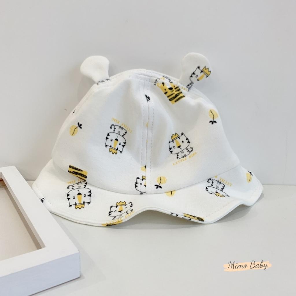 Mũ vải mềm tai bèo tai thú in họa tiết dễ thương cho bé MH103 Mimo Baby