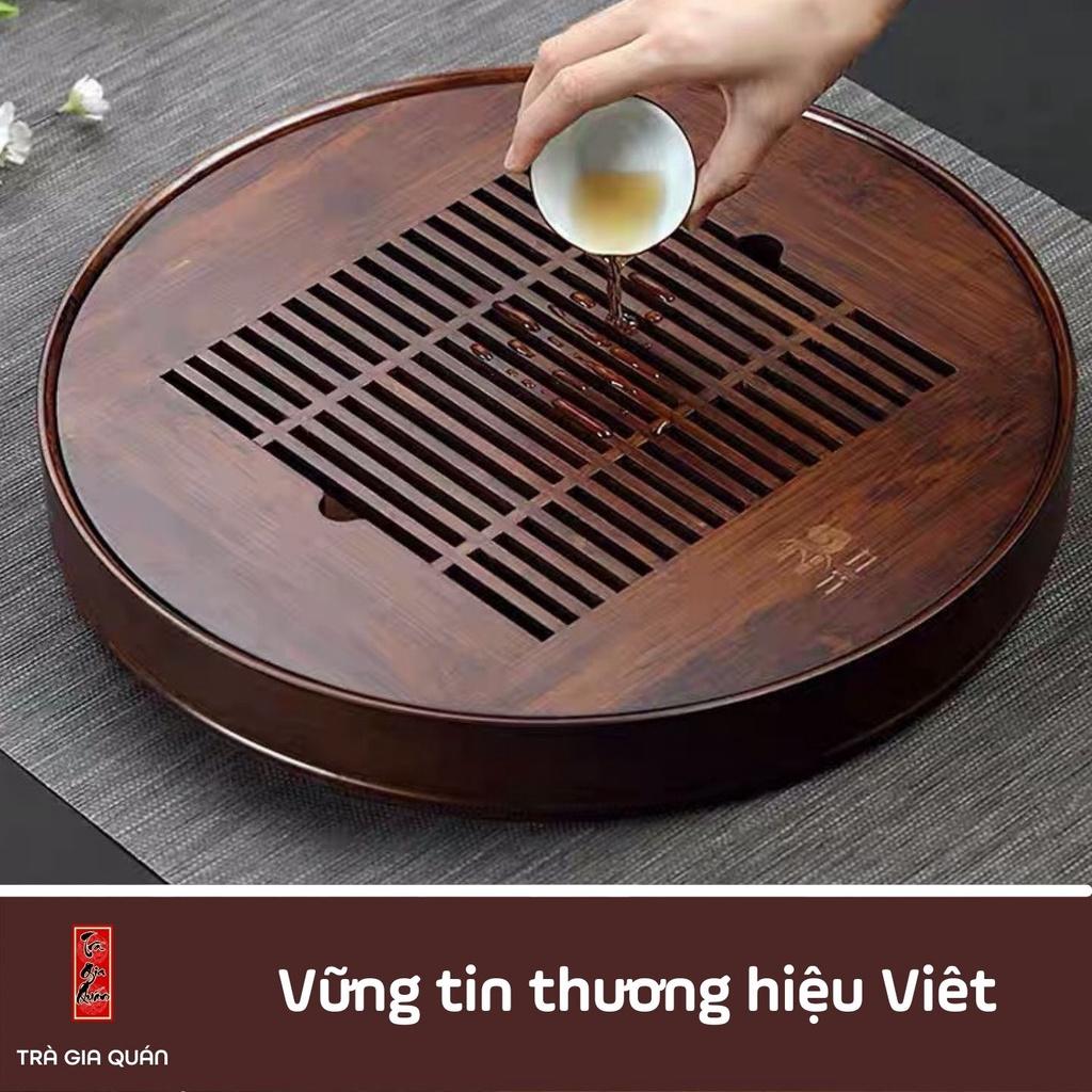 Khay Trà Tre Cao Cấp Tròn KT 14