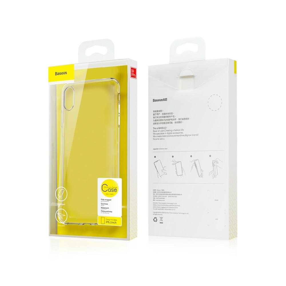 Ốp lưng iPhone XR 6.1 trong suốt Silicone Simplicity chính hãng Baseus
