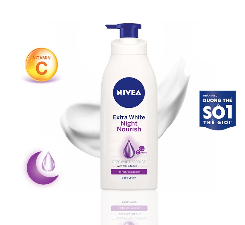 Sữa Dưỡng Thể NIVEA Extra Bright Dưỡng Sáng Da | Mịn Da (350 ml)