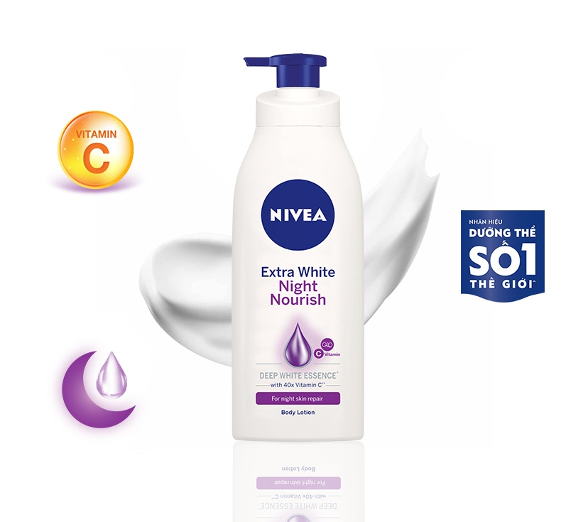 Sữa Dưỡng Thể NIVEA Extra White Dưỡng Sáng Da | Mịn Da (350 ml)