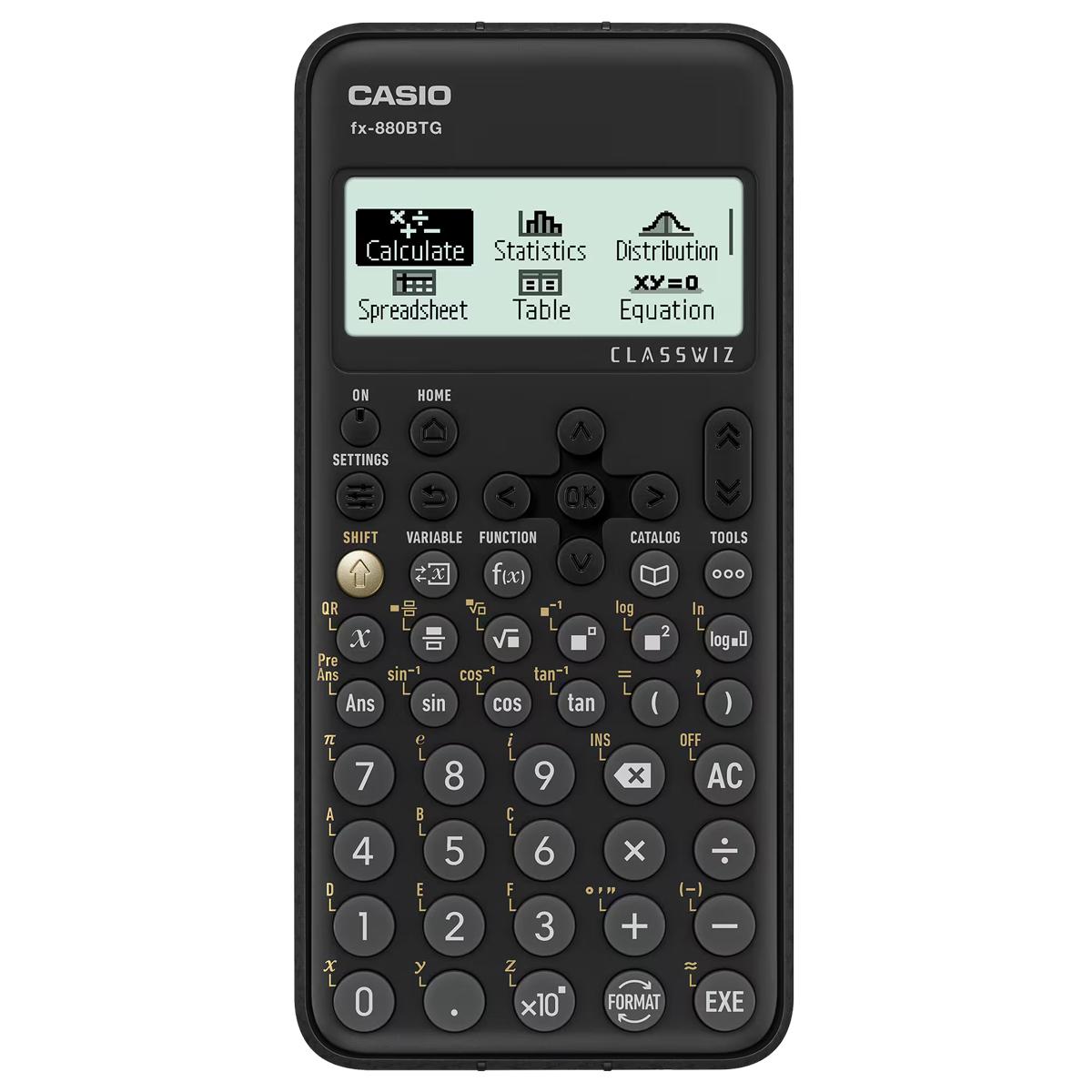 Máy Tính Casio FX-880BTG - Màu Đen + Bút Frixion Colors và G2 (Màu Mực Ngẫu Nhiên)