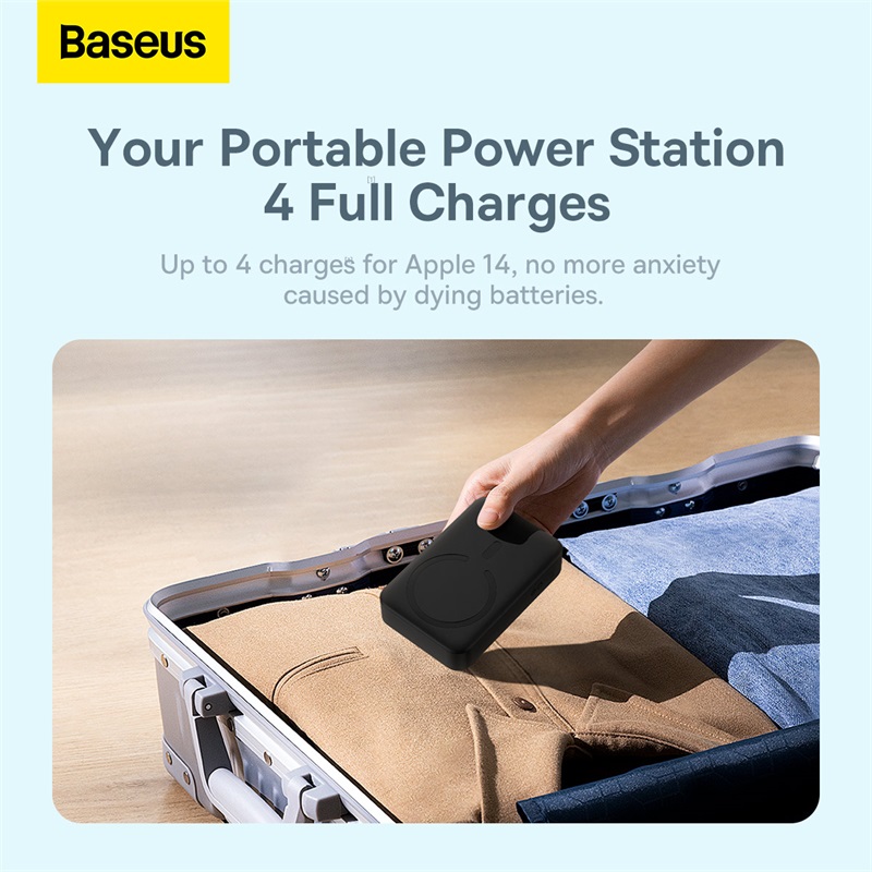 Pin Dự Phòng Không Dây Tích Hợp Nam Châm OS-Baseus Magnetic Mini Wireless Fast Charge Power Bank 20000mAh 20W
