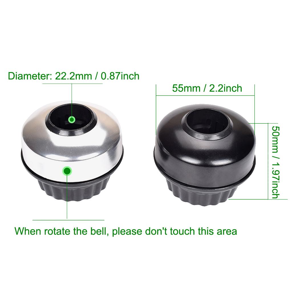Bicycle Rotate Bell Aluminum Alloy Handlebar Safety Horn Loud Bike Horn Cycling Handlebar Alarm Ring Bicycle Bell