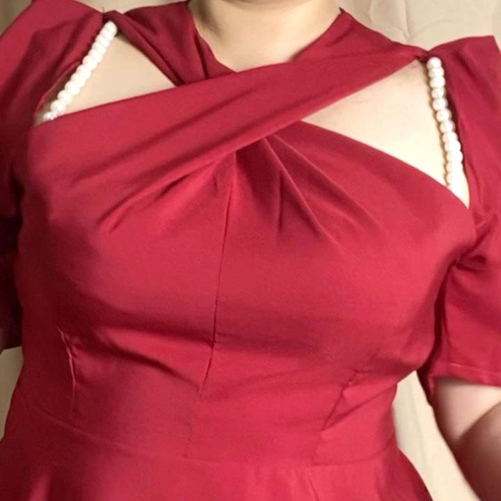 Đầm Bigsize phối cườm Hotgirl ChubbyBigsize