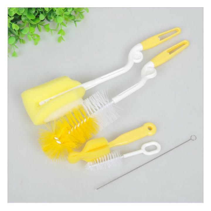 Bộ cọ bình sữa, cọ núm ti 5 chi tiết đẹp mê ly