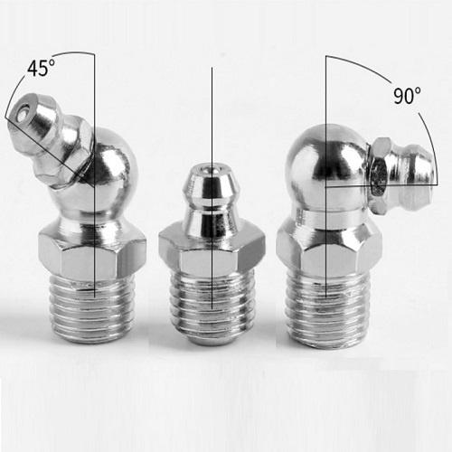 Ốc vú bơm mỡ bò ( grease fitting - grease nipples ) các size ren hệ mét M4 M5 M6 M8 M10 M12 M13 M14 M16 ( giá áp dụng cho Combo 5 sản phẩm)